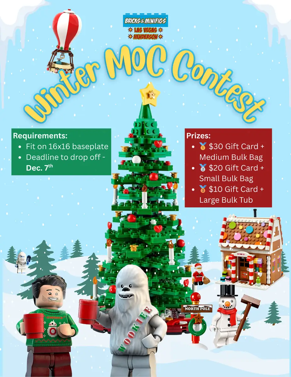 Archived promotional graphic: Winter MOC Contest Flyer.