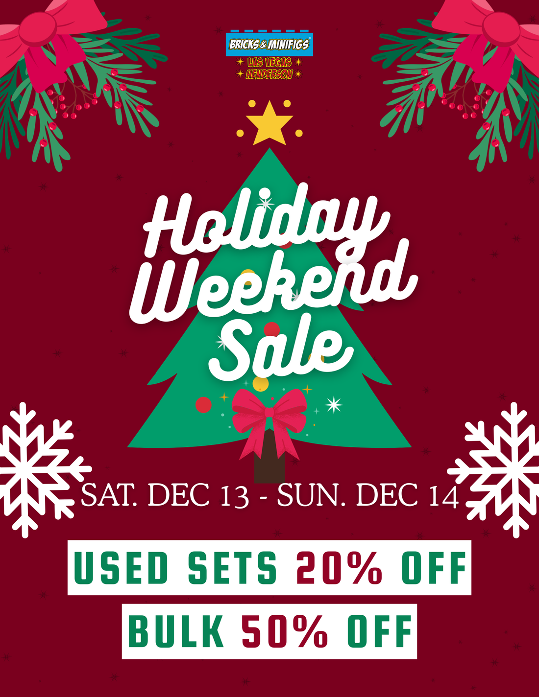 Holiday LEGO Sale at Bricks & Minifigs Las Vegas & Henderson🎉